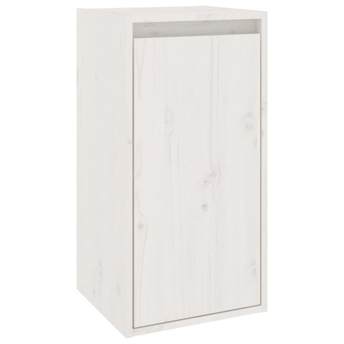 Armoire murale Blanc 30x30x60 cm Bois de pin massif - Photo n°2