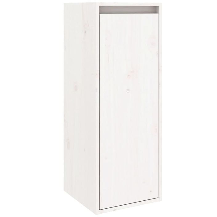 Armoire murale Blanc 30x30x80 cm Bois de pin massif - Photo n°2