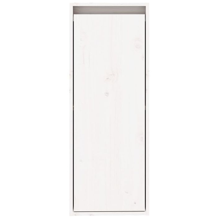 Armoire murale Blanc 30x30x80 cm Bois de pin massif - Photo n°5