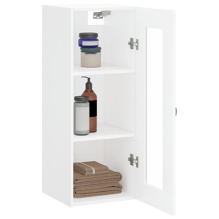 Armoire murale blanc 34,5x34x90 cm - Photo n°4