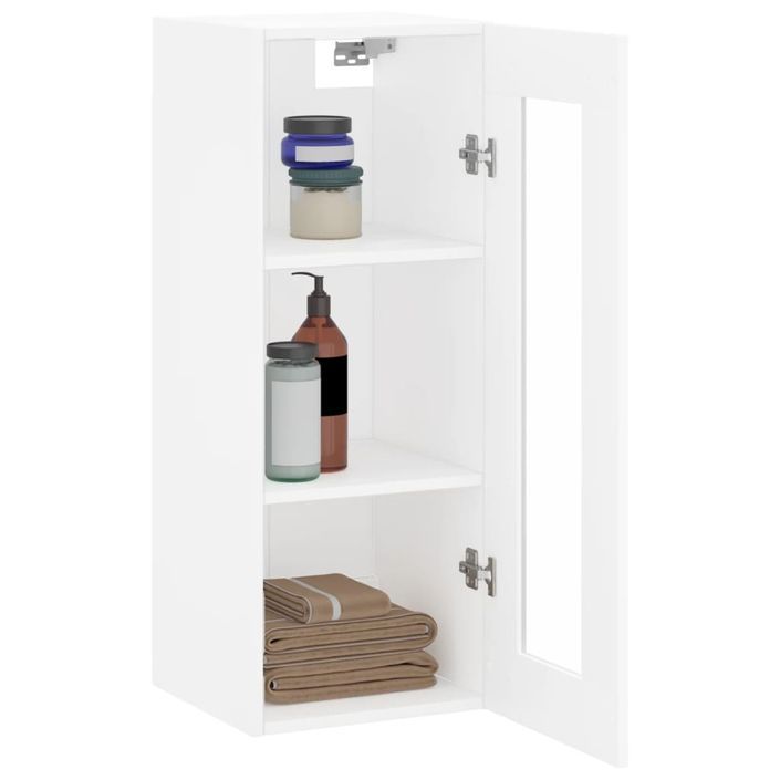 Armoire murale blanc 34,5x34x90 cm - Photo n°5