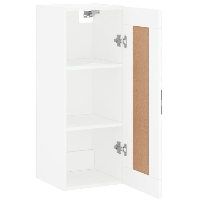 Armoire murale blanc 34,5x34x90 cm bois d'ingénierie - Photo n°6