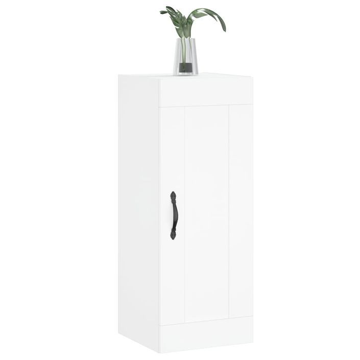 Armoire murale blanc 34,5x34x90 cm bois d'ingénierie - Photo n°4