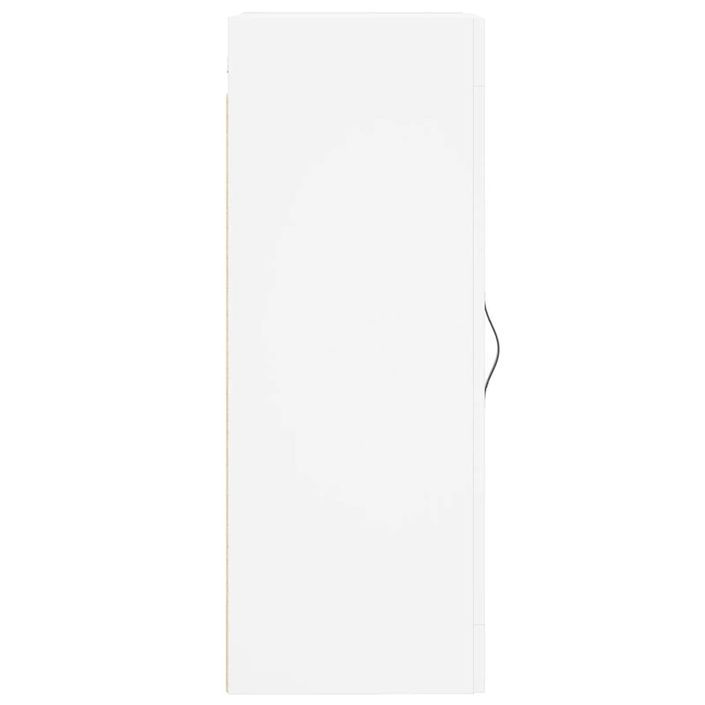 Armoire murale blanc 34,5x34x90 cm bois d'ingénierie - Photo n°8