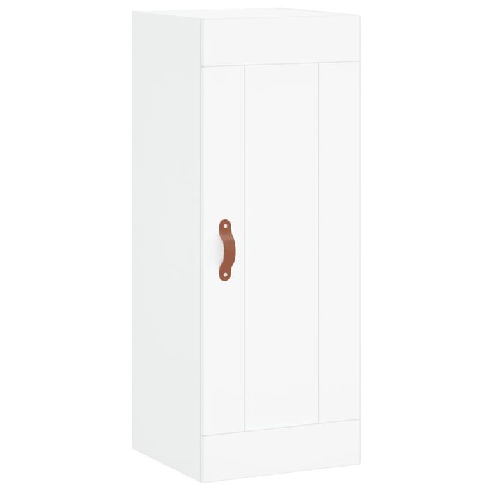 Armoire murale blanc 34,5x34x90 cm bois d'ingénierie - Photo n°1