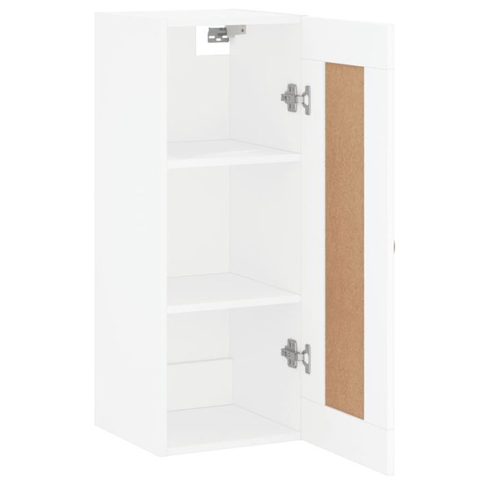 Armoire murale blanc 34,5x34x90 cm bois d'ingénierie - Photo n°6