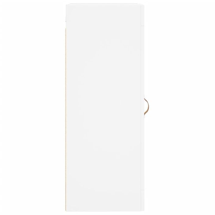 Armoire murale blanc 34,5x34x90 cm bois d'ingénierie - Photo n°8