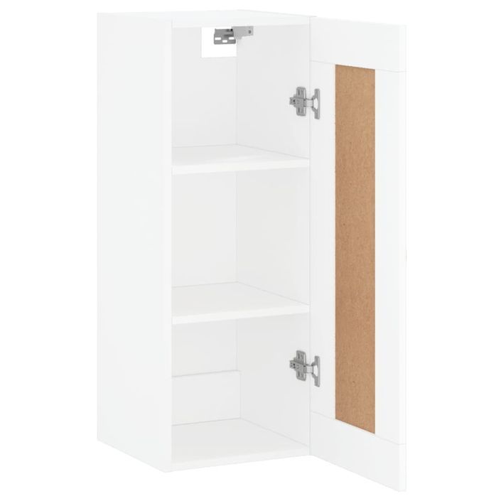 Armoire murale blanc 34,5x34x90 cm bois d'ingénierie - Photo n°5