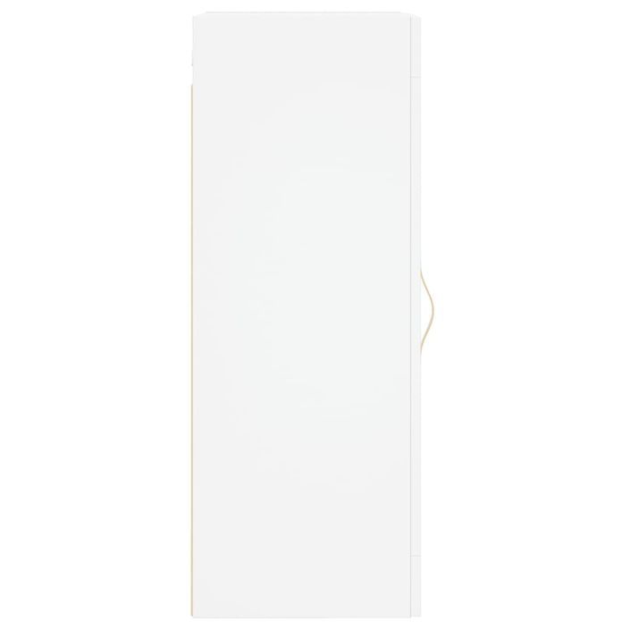 Armoire murale blanc 34,5x34x90 cm bois d'ingénierie - Photo n°7