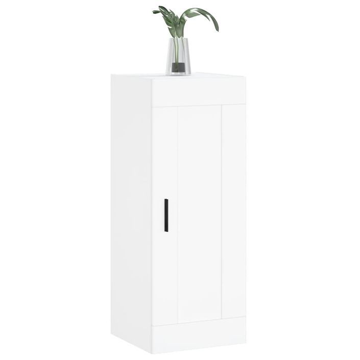 Armoire murale blanc 34,5x34x90 cm bois d'ingénierie - Photo n°4