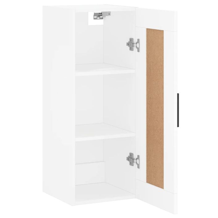 Armoire murale blanc 34,5x34x90 cm bois d'ingénierie - Photo n°7