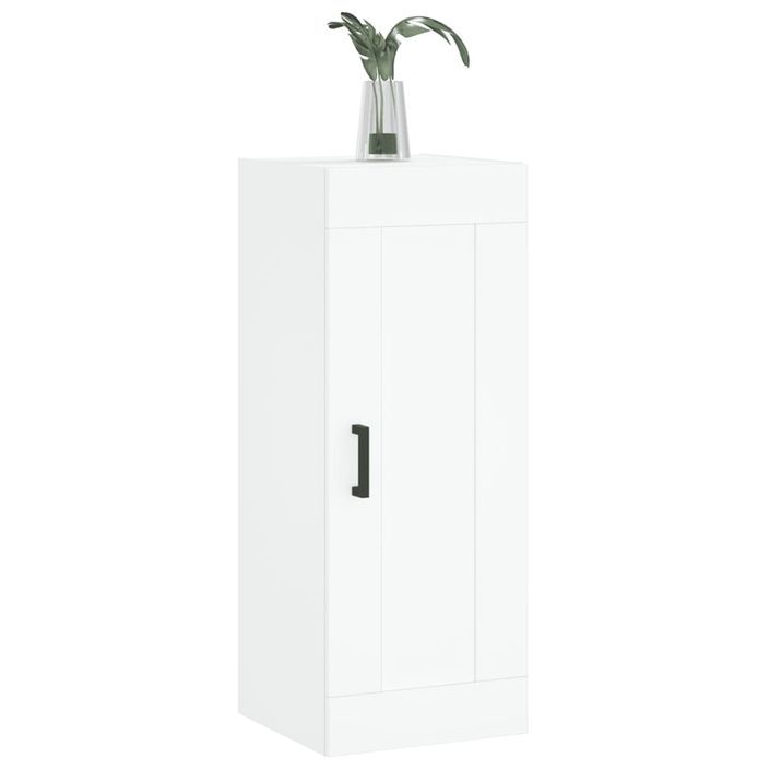 Armoire murale blanc 34,5x34x90 cm bois d'ingénierie - Photo n°4