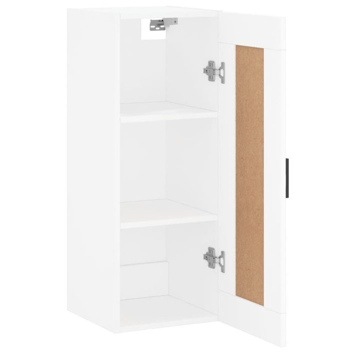 Armoire murale blanc 34,5x34x90 cm bois d'ingénierie - Photo n°7