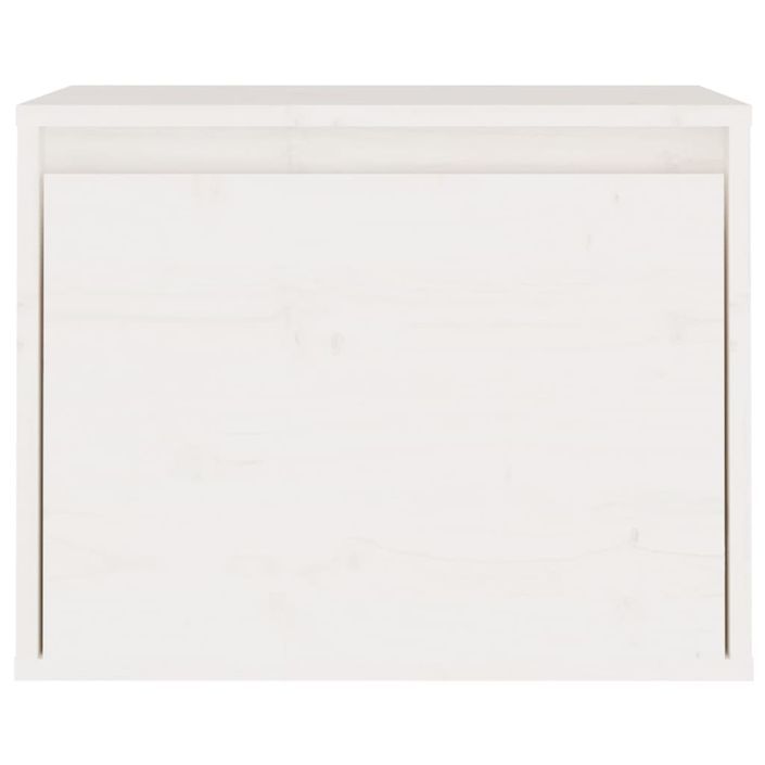 Armoire murale Blanc 45x30x35 cm Bois de pin massif - Photo n°5