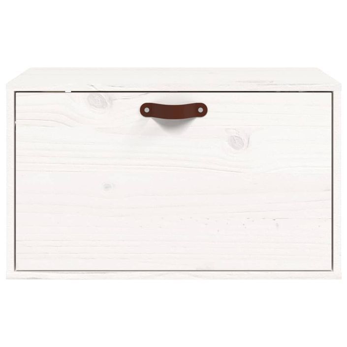 Armoire murale Blanc 60x30x35 cm Bois de pin massif - Photo n°3