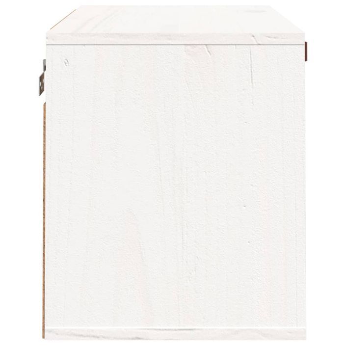 Armoire murale Blanc 60x30x35 cm Bois de pin massif - Photo n°4