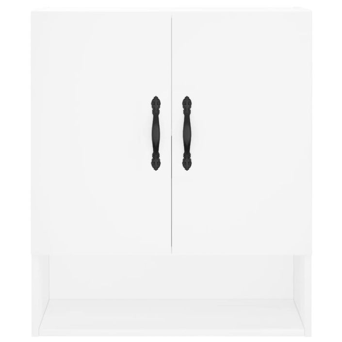 Armoire murale blanc 60x31x70 cm bois d'ingénierie - Photo n°5