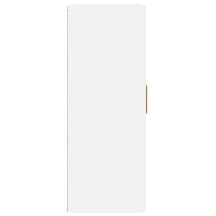 Armoire murale Blanc 69,5x32,5x90 cm Bois d'ingénierie - Photo n°7