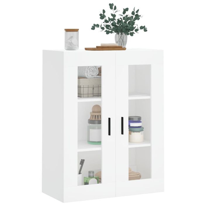 Armoire murale blanc 69,5x34x90 cm - Photo n°4