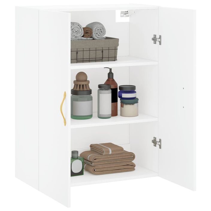 Armoire murale blanc 69,5x34x90 cm - Photo n°5