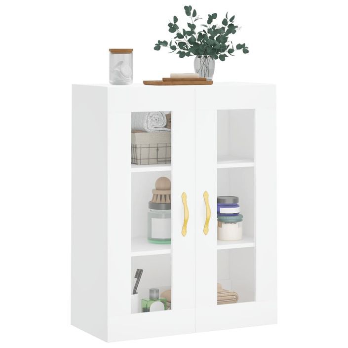 Armoire murale blanc 69,5x34x90 cm - Photo n°4