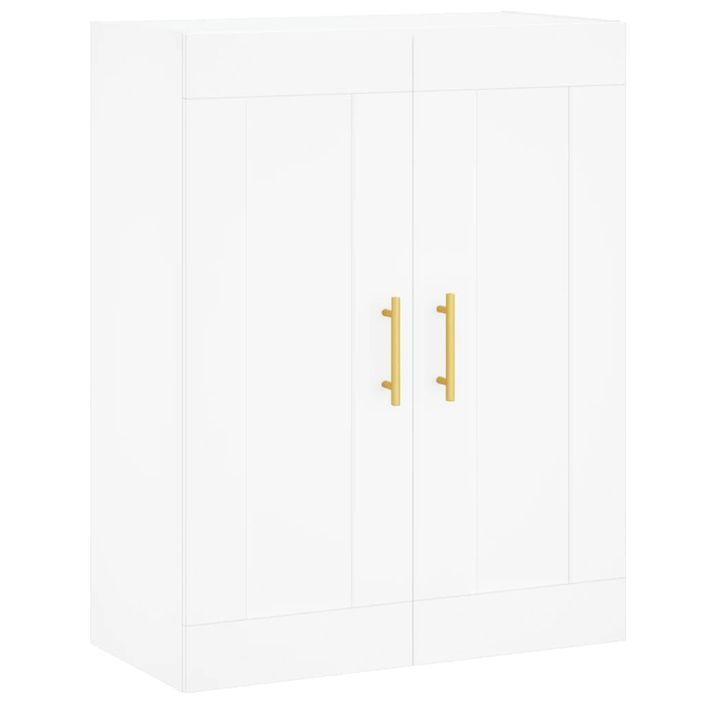 Armoire murale blanc 69,5x34x90 cm bois d'ingénierie - Photo n°1