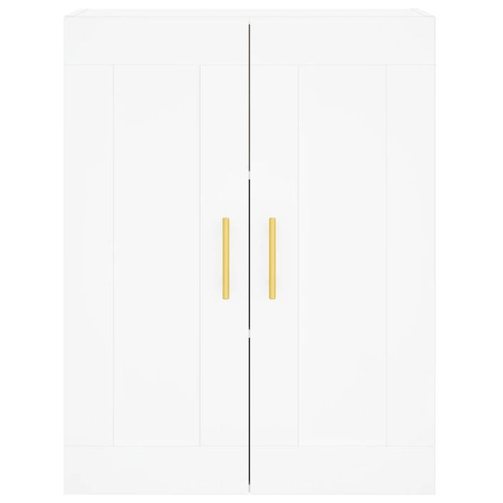 Armoire murale blanc 69,5x34x90 cm bois d'ingénierie - Photo n°7