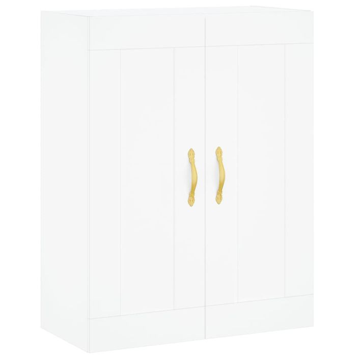 Armoire murale blanc 69,5x34x90 cm bois d'ingénierie - Photo n°1