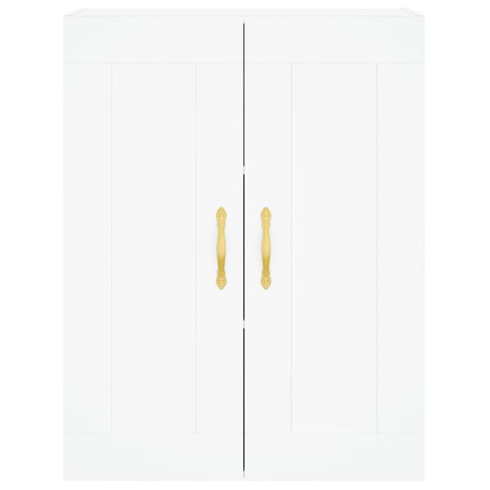 Armoire murale blanc 69,5x34x90 cm bois d'ingénierie - Photo n°6