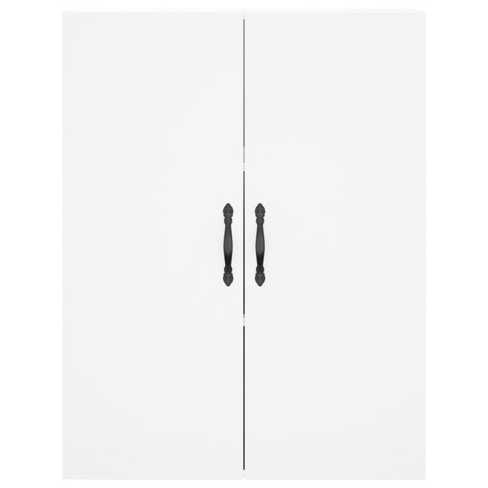 Armoire murale blanc 69,5x34x90 cm bois d'ingénierie - Photo n°7