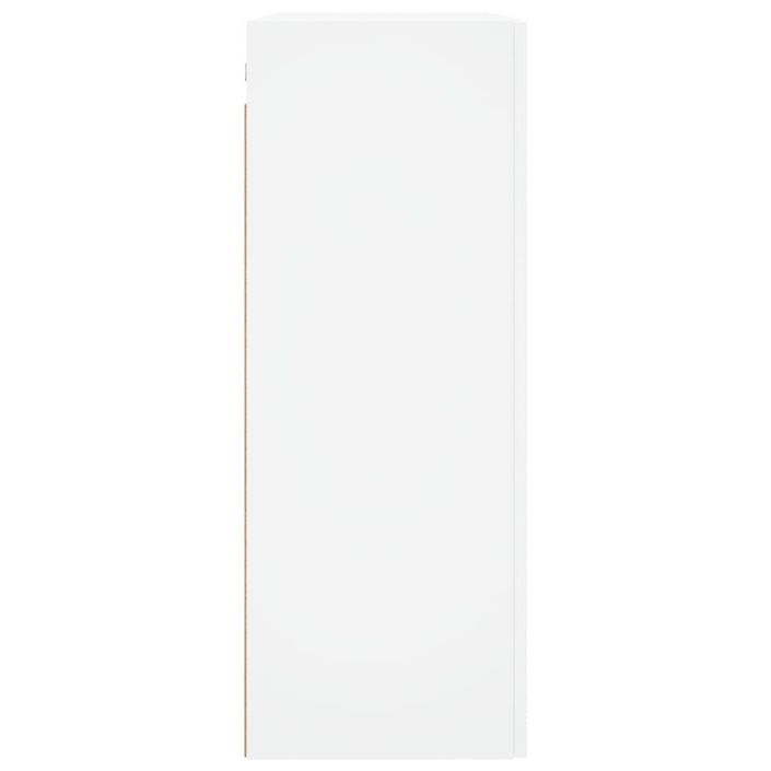 Armoire murale blanc 69,5x34x90 cm bois d'ingénierie - Photo n°8