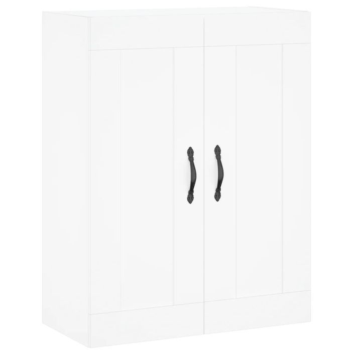 Armoire murale blanc 69,5x34x90 cm bois d'ingénierie - Photo n°1