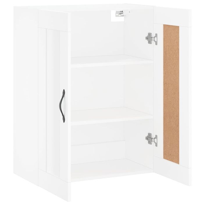 Armoire murale blanc 69,5x34x90 cm bois d'ingénierie - Photo n°6