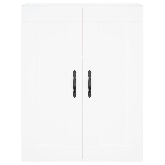 Armoire murale blanc 69,5x34x90 cm bois d'ingénierie - Photo n°7