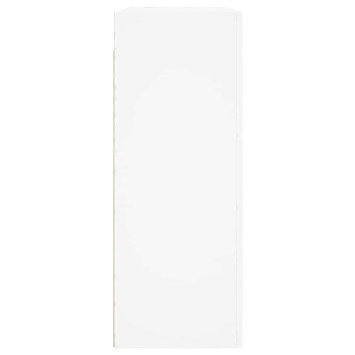 Armoire murale blanc 69,5x34x90 cm bois d'ingénierie - Photo n°8