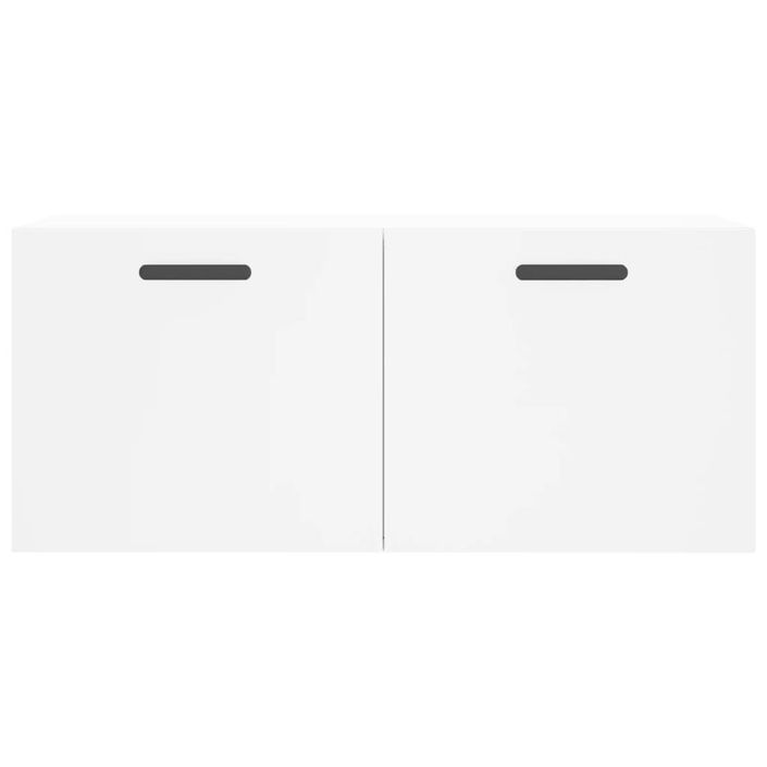 Armoire murale blanc 80x36,5x35 cm bois d'ingénierie - Photo n°5