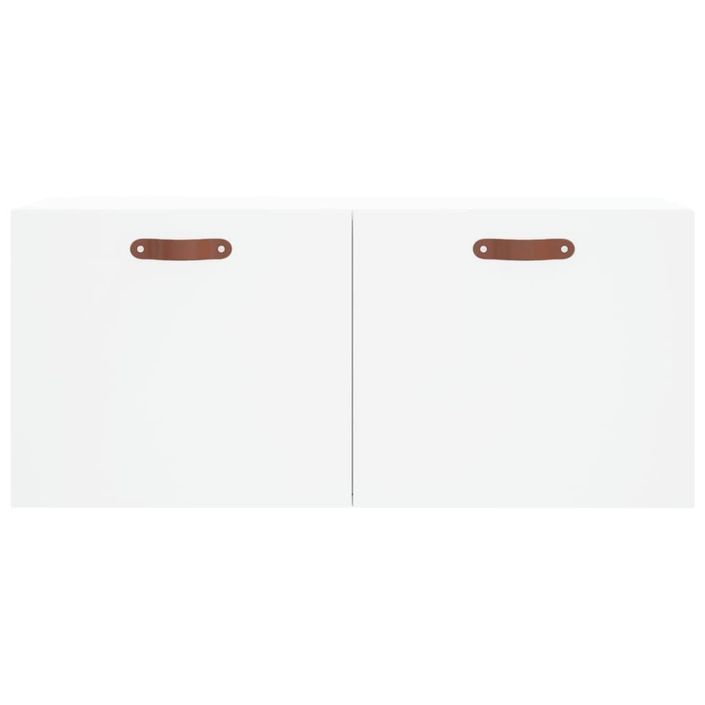 Armoire murale blanc 80x36,5x35 cm bois d'ingénierie - Photo n°5