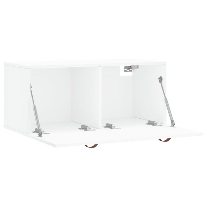 Armoire murale blanc 80x36,5x35 cm bois d'ingénierie - Photo n°6