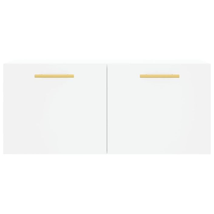 Armoire murale blanc 80x36,5x35 cm bois d'ingénierie - Photo n°5