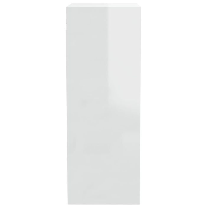 Armoire murale Blanc brillant 34,5x32,5x90 cm Bois d'ingénierie - Photo n°10