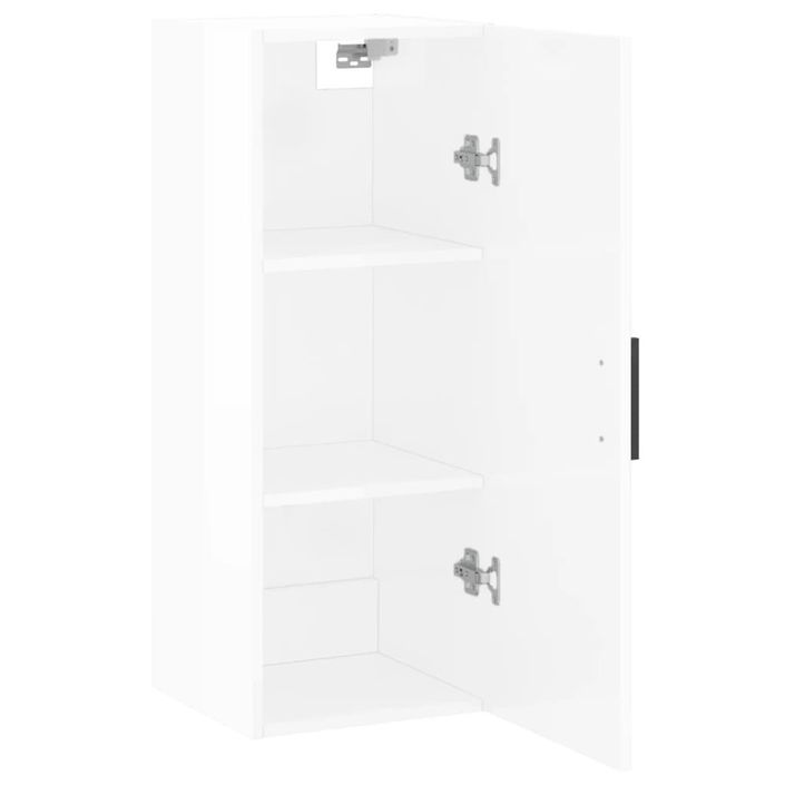 Armoire murale blanc brillant 34,5x34x90 cm - Photo n°6