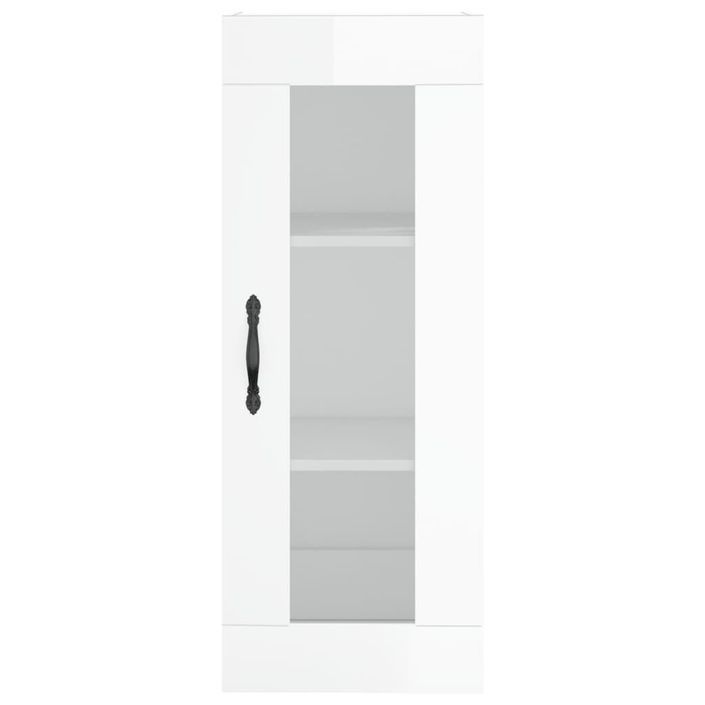 Armoire murale blanc brillant 34,5x34x90 cm - Photo n°6