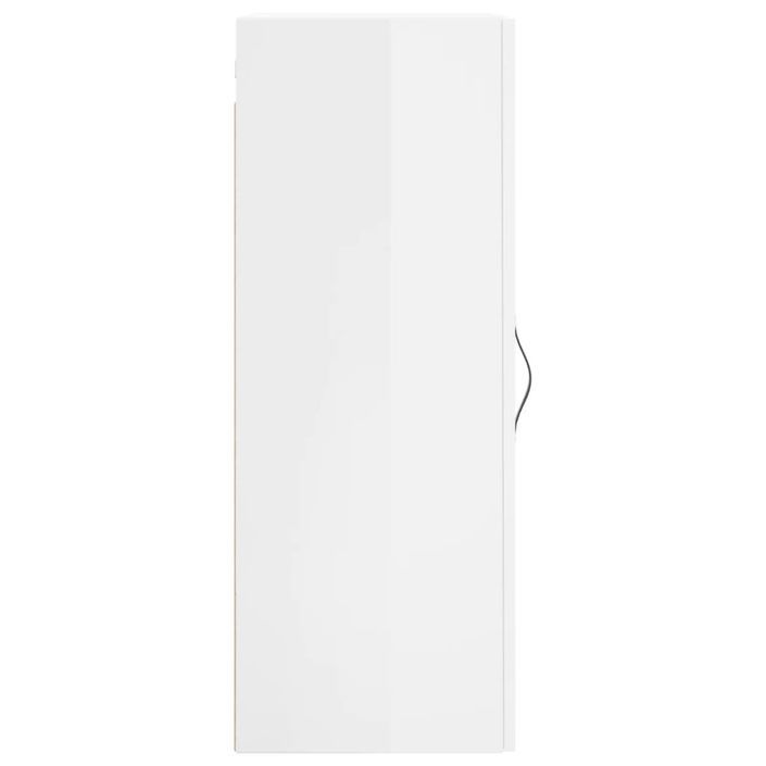 Armoire murale blanc brillant 34,5x34x90 cm - Photo n°7