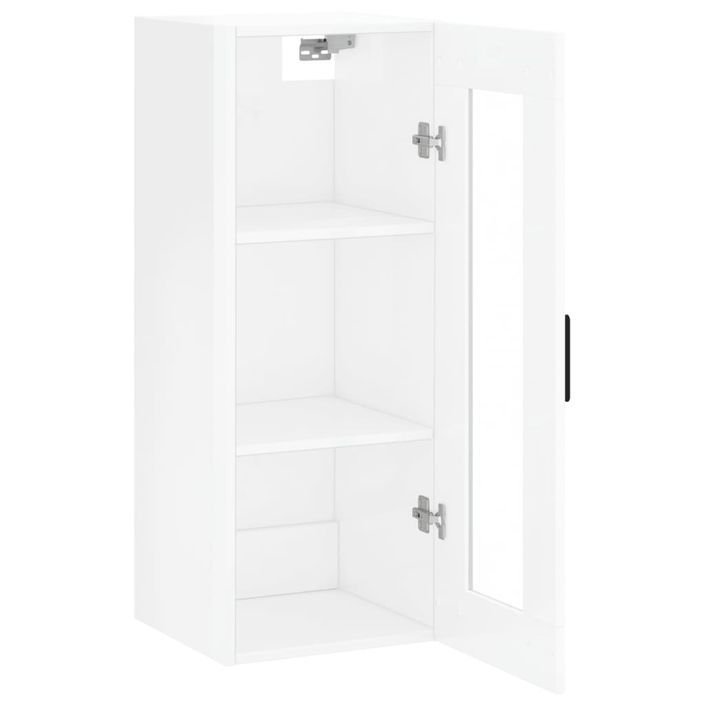 Armoire murale blanc brillant 34,5x34x90 cm - Photo n°6