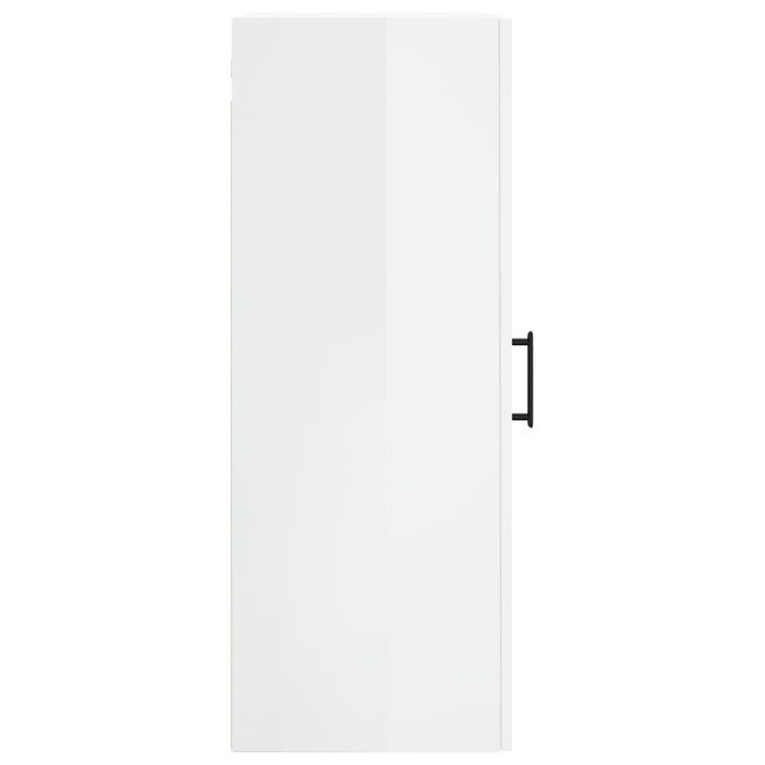 Armoire murale blanc brillant 34,5x34x90 cm - Photo n°8