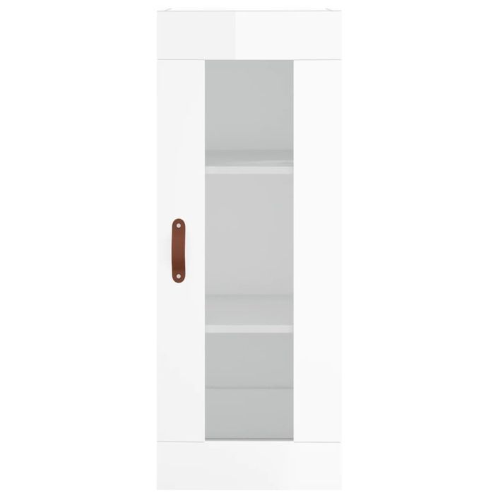 Armoire murale blanc brillant 34,5x34x90 cm - Photo n°6