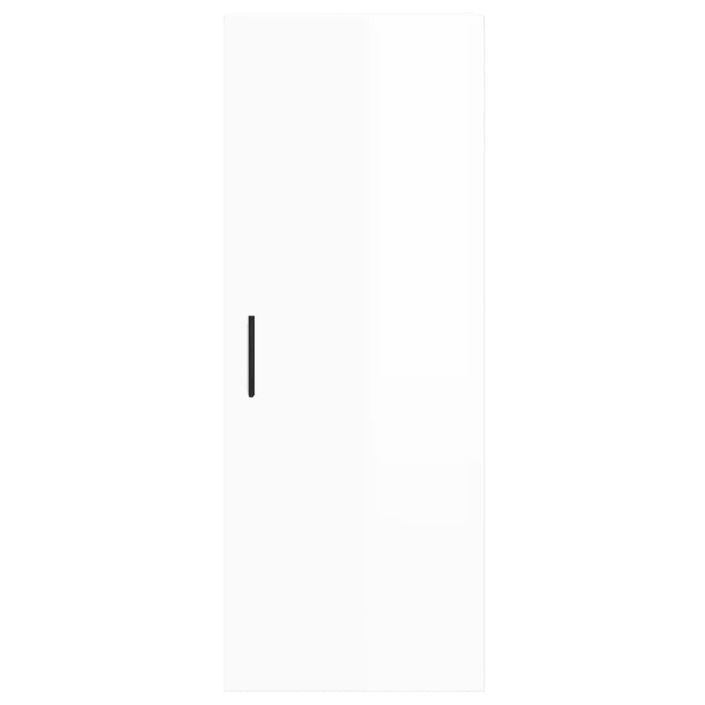 Armoire murale blanc brillant 34,5x34x90 cm - Photo n°7