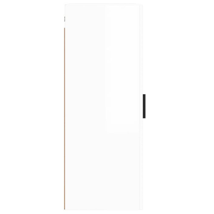 Armoire murale blanc brillant 34,5x34x90 cm - Photo n°8