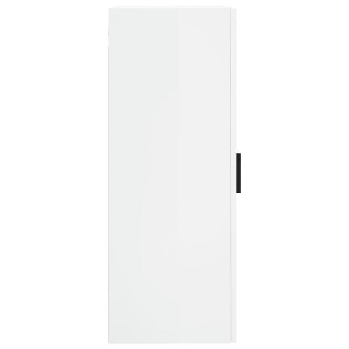 Armoire murale blanc brillant 34,5x34x90 cm - Photo n°8