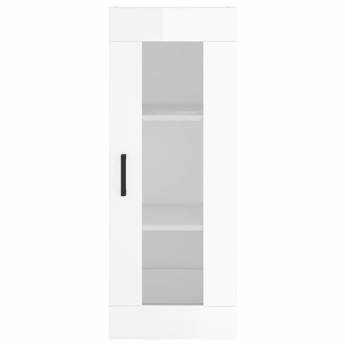 Armoire murale blanc brillant 34,5x34x90 cm - Photo n°6